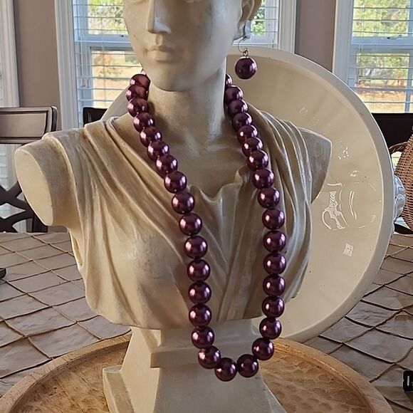 Sugar Plum Jewel Tone Necklace & Earring Set - Picture 1 of 8
